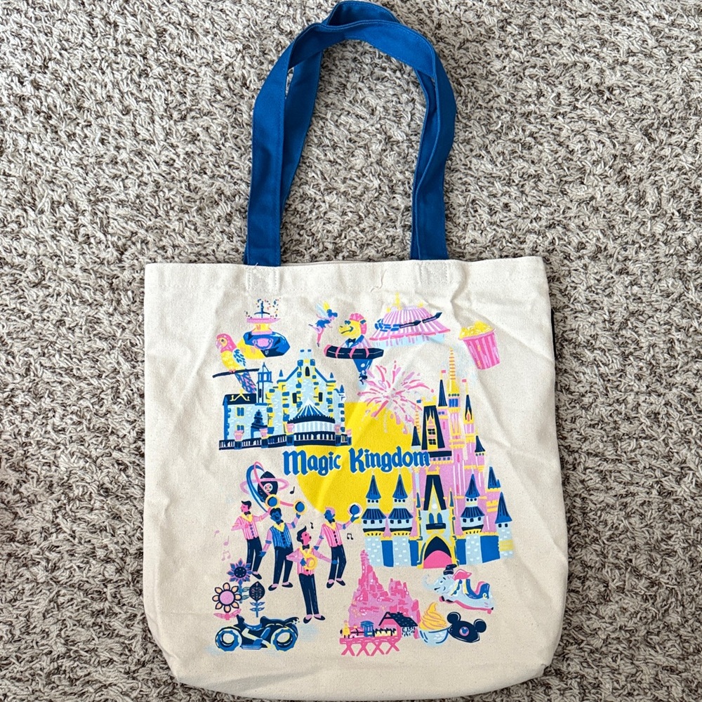 Starbucks Cream and Blue Shoulder Bag